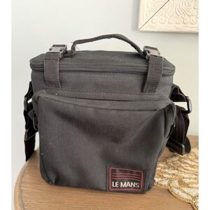 Le Mans LE-2025 Camera Bag Black Padded Travel‎ Shoulder Case w Strap